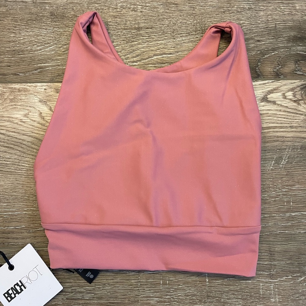 Beach Riot Dusty Rose Sports Bra
